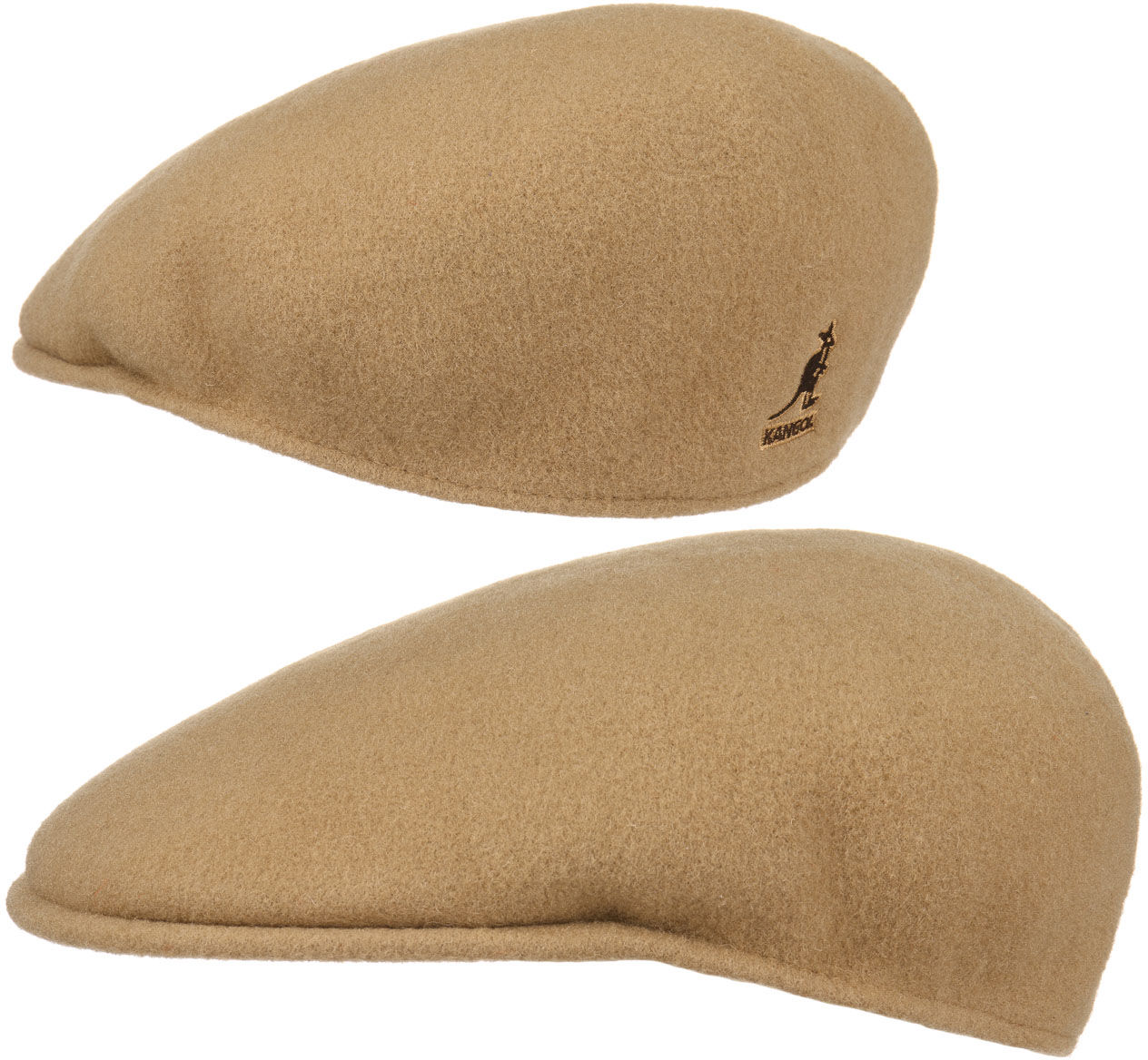 Płaski Kaszkiet 504 by Kangol, camelowy, XXL (62-63 cm)