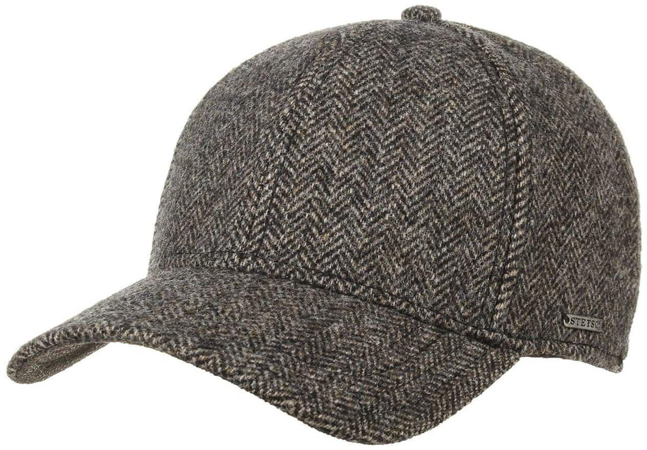 Czapka Plano Wool by Stetson, ciemnobrązowy  , M (56-57 cm)