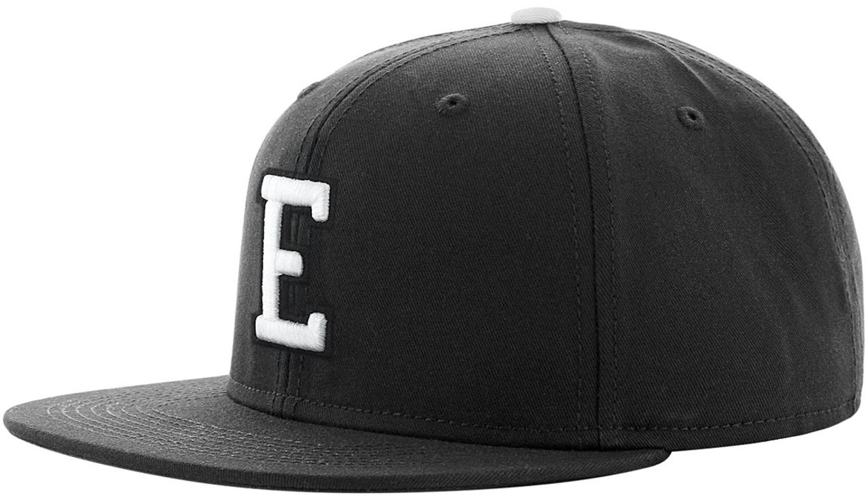 Czapka Snapback Letter E, czarny, One Size