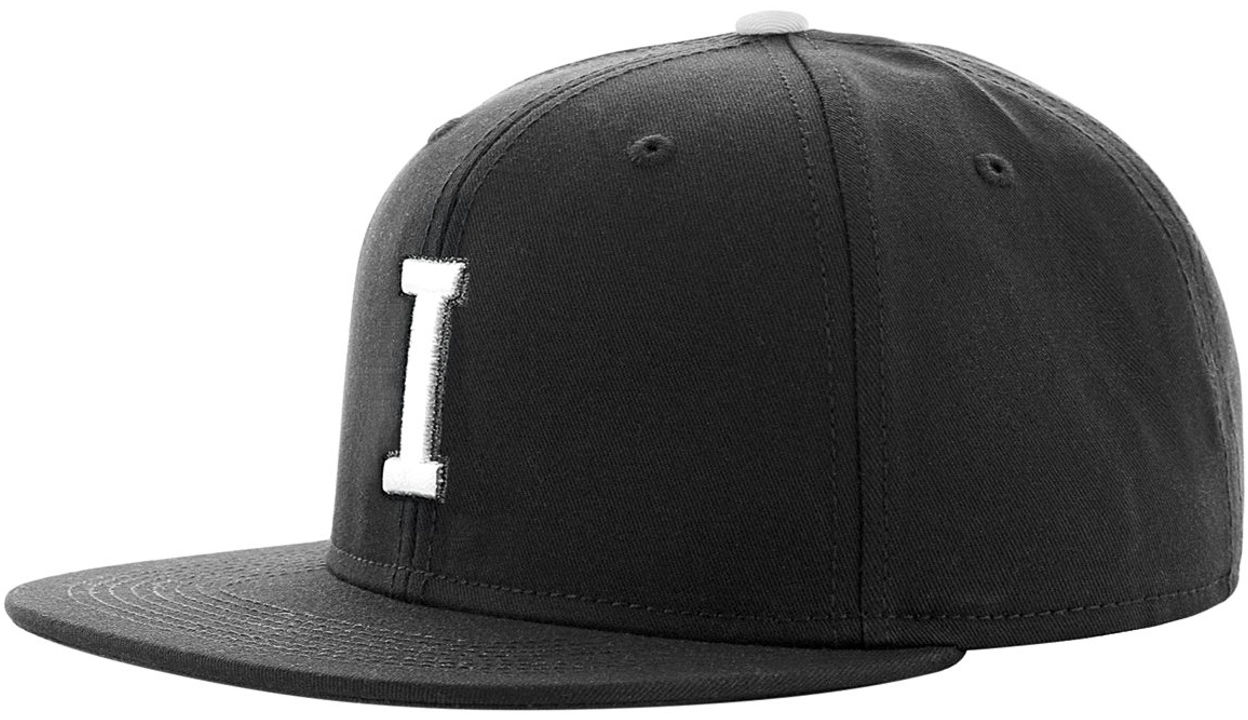 Czapka Snapback Letter I, czarny, One Size