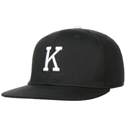 Czapka Snapback Letter K, czarny, One Size
