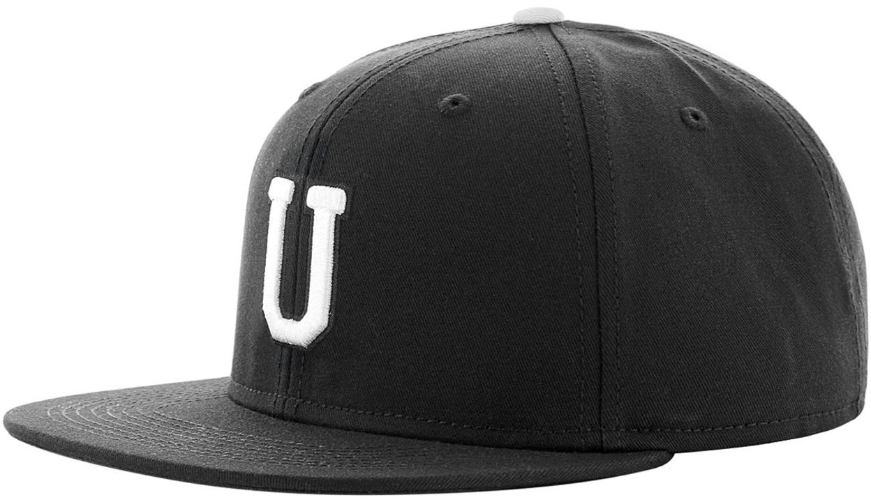 Czapka Snapback Letter U, czarny, One Size
