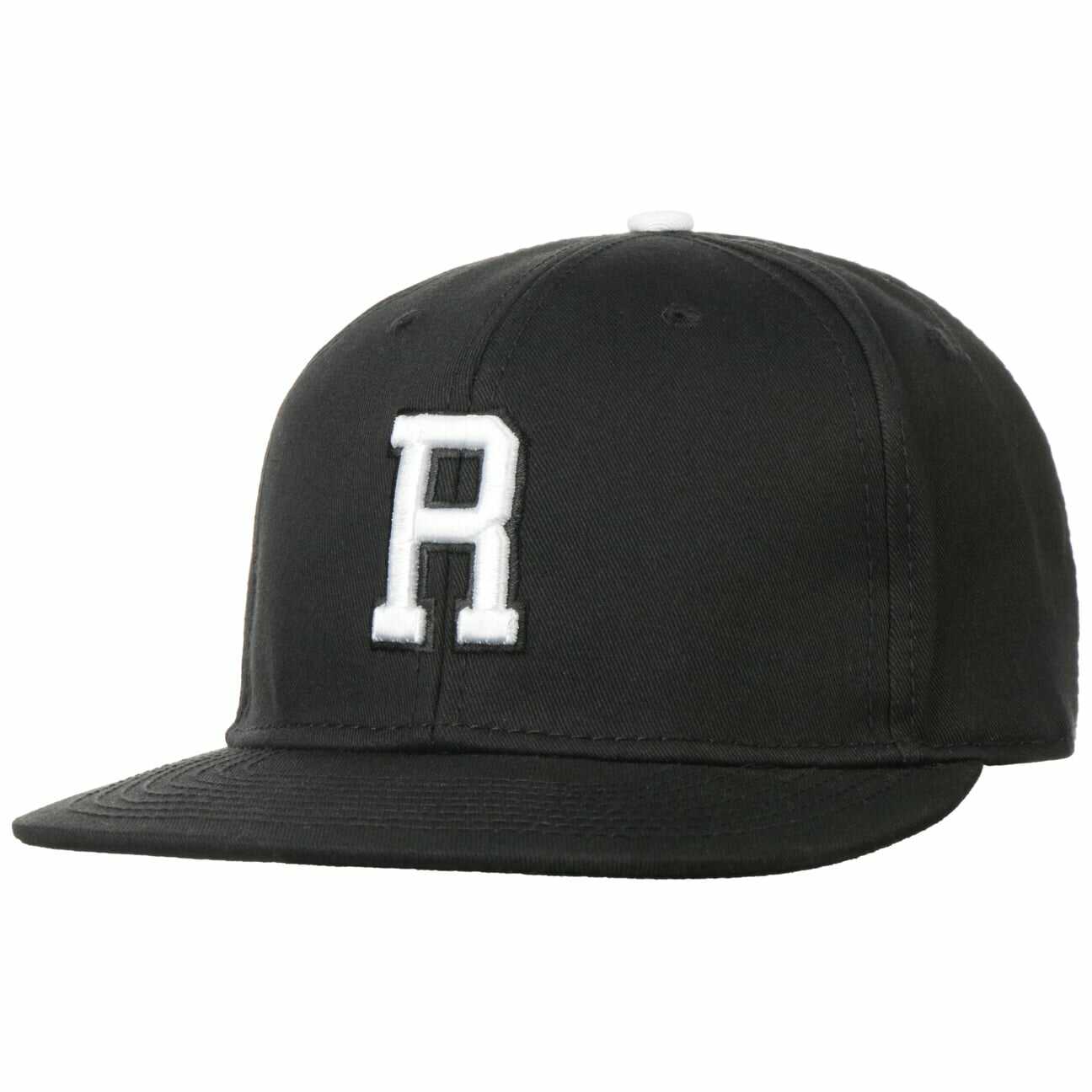 Czapka Snapback Letter R, czarny, One Size