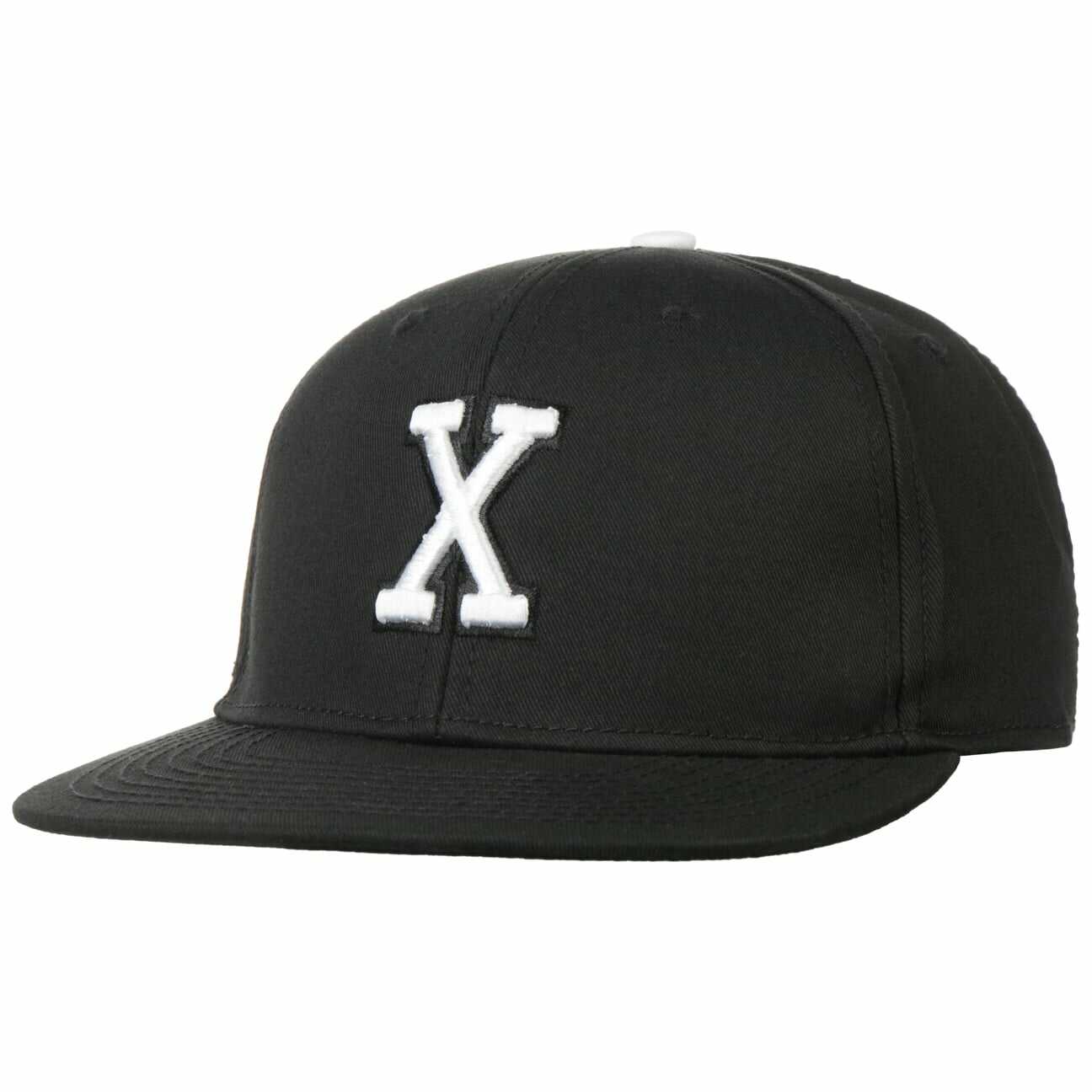 Czapka Snapback Letter X, czarny, One Size