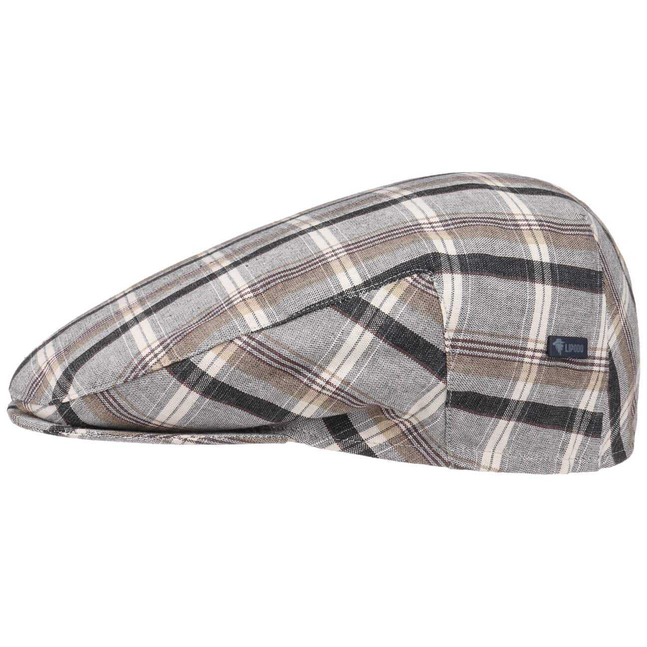 Płaski Kaszkiet Inglese Cotton by Lipodo, szary, 53 cm