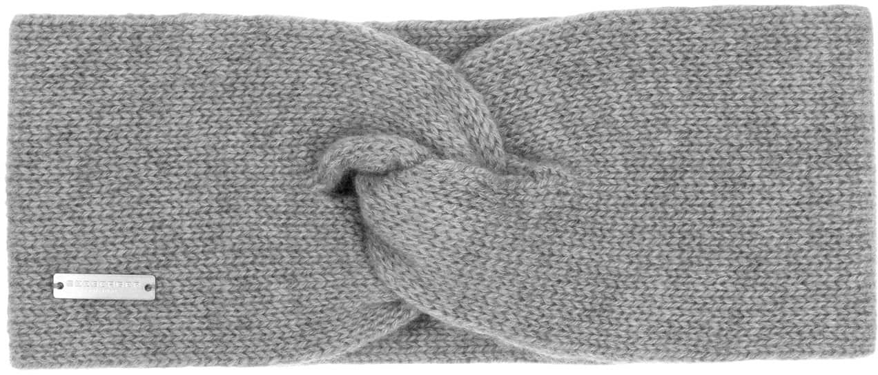 Opaska na Czoło Lasuna Kaszmir by Seeberger, jasnoszary, One Size