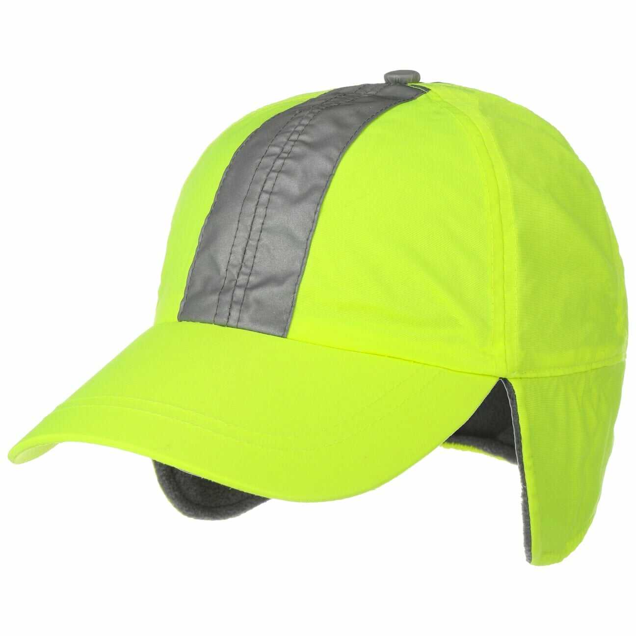 Czapka z Klapkami na Uszy Reflective by Lipodo, neonowy żółty, XL (59-60 cm)