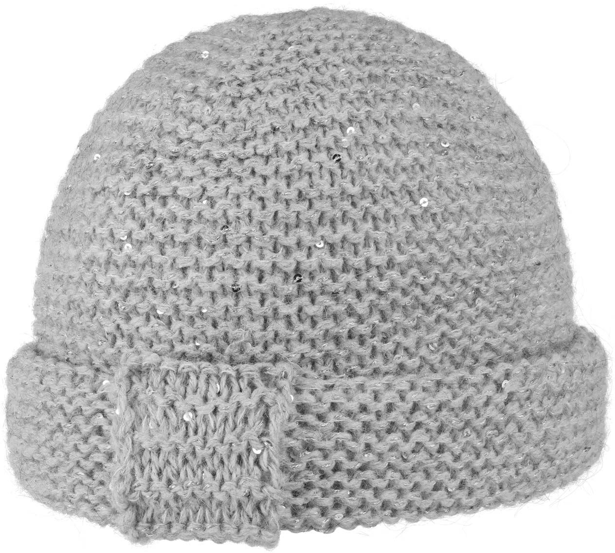 Czapka Beanie Milinda Lurex Cekiny by Lipodo, szary, One Size