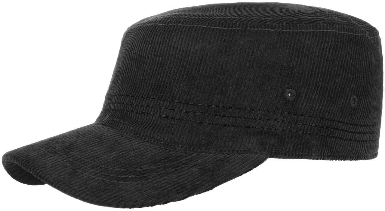 Czapka Army Corduroy by CapUniverse, czarny, One Size