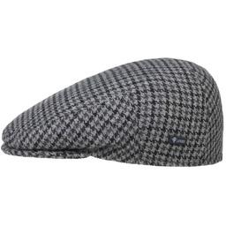 Kaszkiet Inglese Classic Jodełka by Lipodo, szaro-czarny, 62 cm