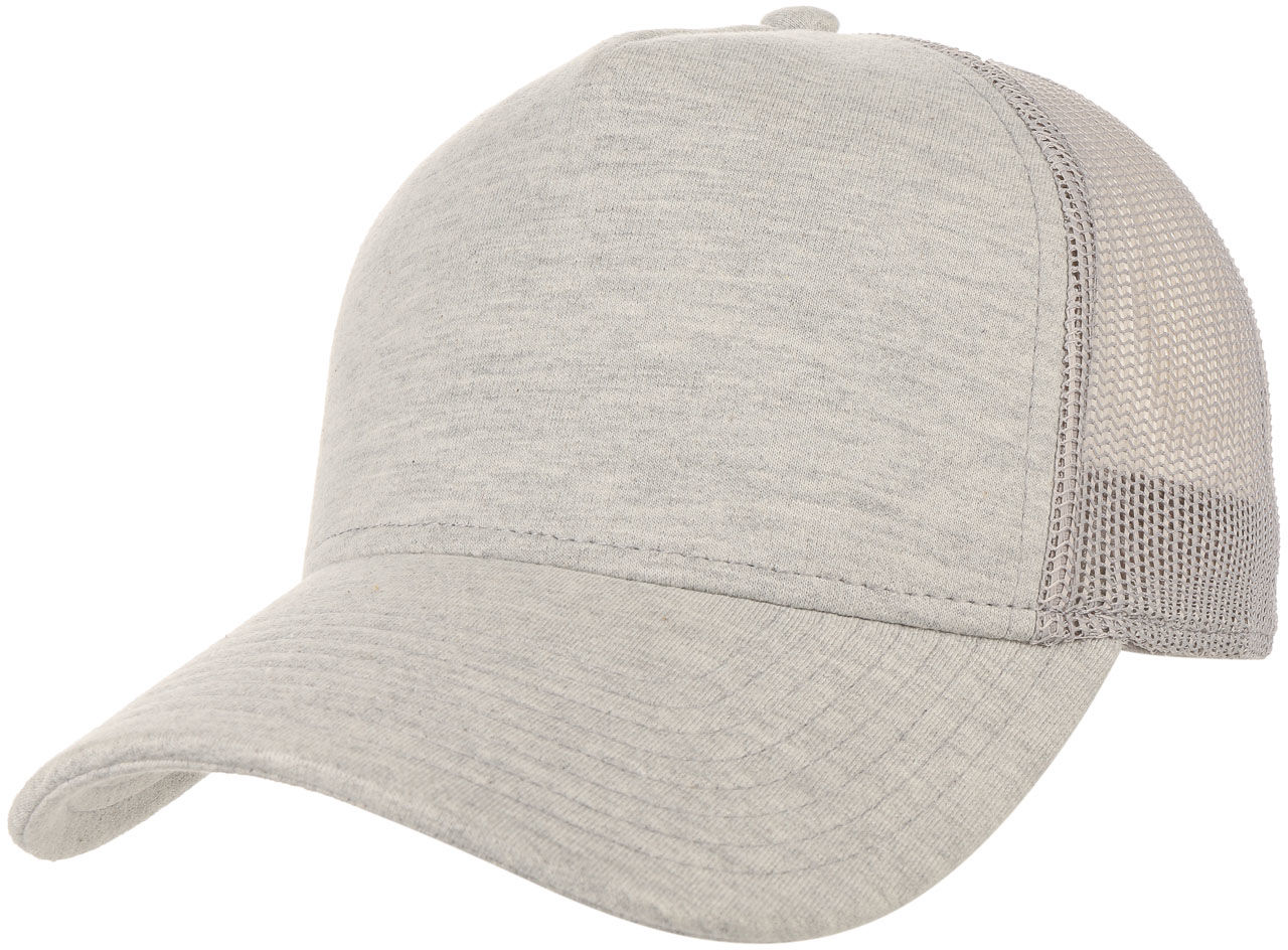 Czapka Dżersej Trucker, jasnoszary, One Size
