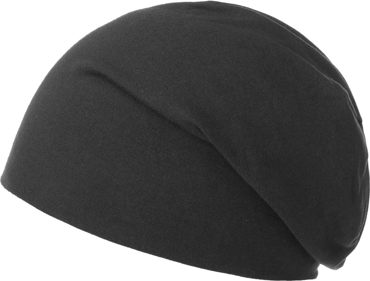 Czapka Beanie Flashy Oversize, czarny, One Size