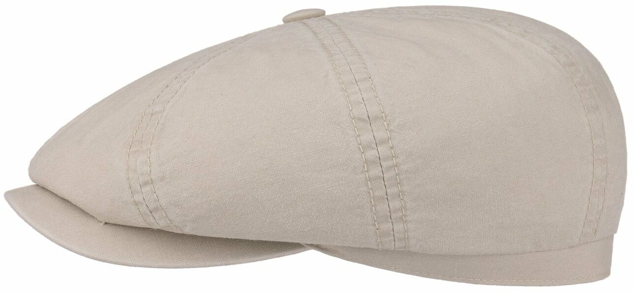 Płaski Kaszkiet Hatteras Bawełna by Stetson, beżowy, L (58-59 cm)