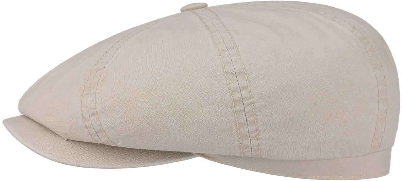 Płaski Kaszkiet Hatteras Bawełna by Stetson, beżowy, M (56-57 cm)