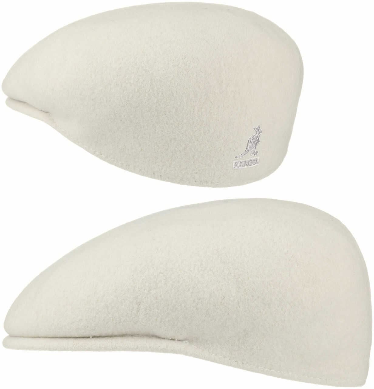 Płaski Kaszkiet 504 by Kangol, kremowobiały, L (58-59 cm)
