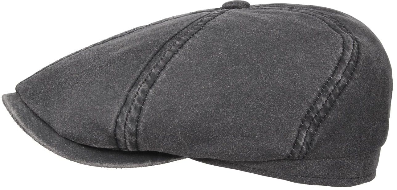 Płaski Kaszkiet Brooklin Old Cotton by Stetson, czarny, XXL (62-63 cm)