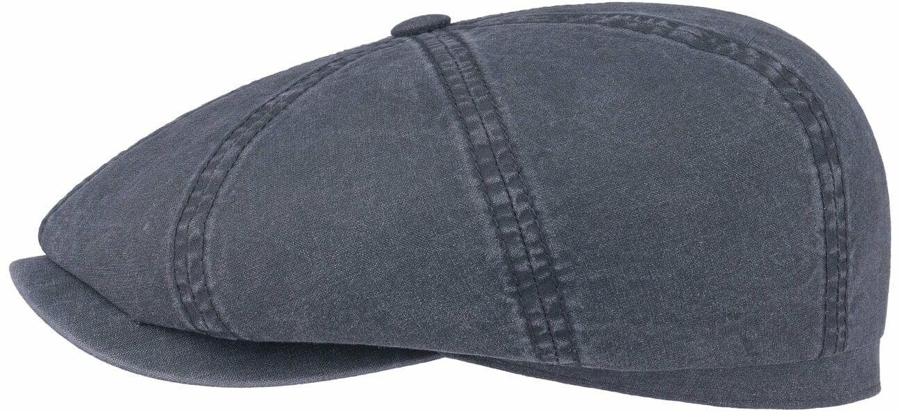 Płaski Kaszkiet Hatteras Bawełna by Stetson, niebieski, XL (60-61 cm)