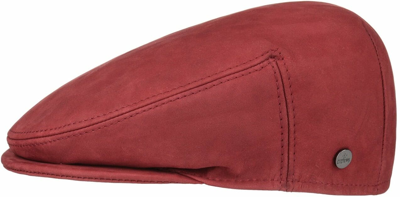 Skórzany Kaszkiet by Lierys, bordowy, 60 cm