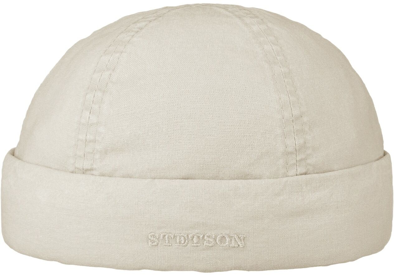 Czapka Dokerka Delave Organic Cotton by Stetson, jasnobeżowy, S (54-55 cm)