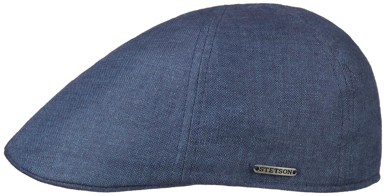 Płaski Kaszkiet Texas Linen by Stetson, niebieski, S (54-55 cm)