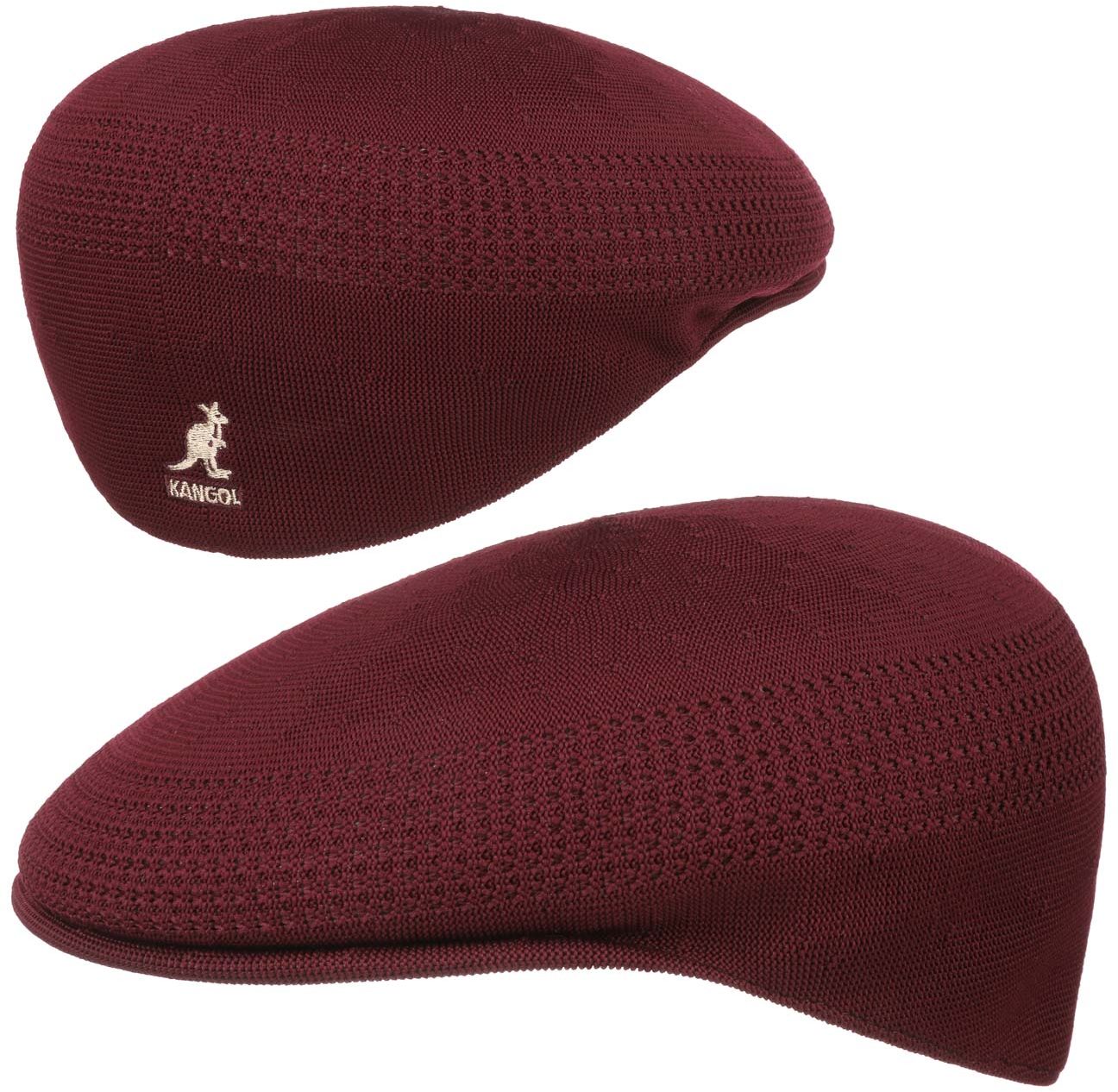 Płaski Kaszkiet 504 Tropic Ventair by Kangol, bordowy, XL (60-61 cm)