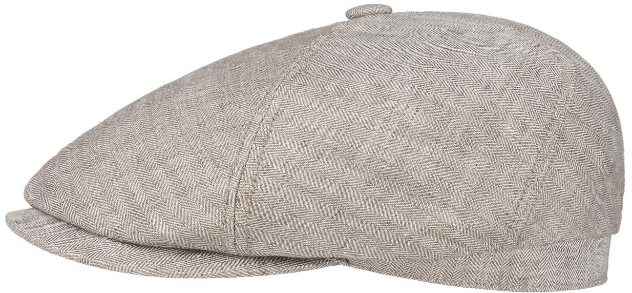 Płaski Kaszkiet Brooklin Len by Stetson, beżowy, M (56-57 cm)