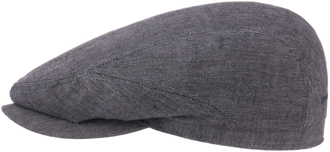 Belfast Linen Summer Flat Cap by Stetson, szary, 60 cm