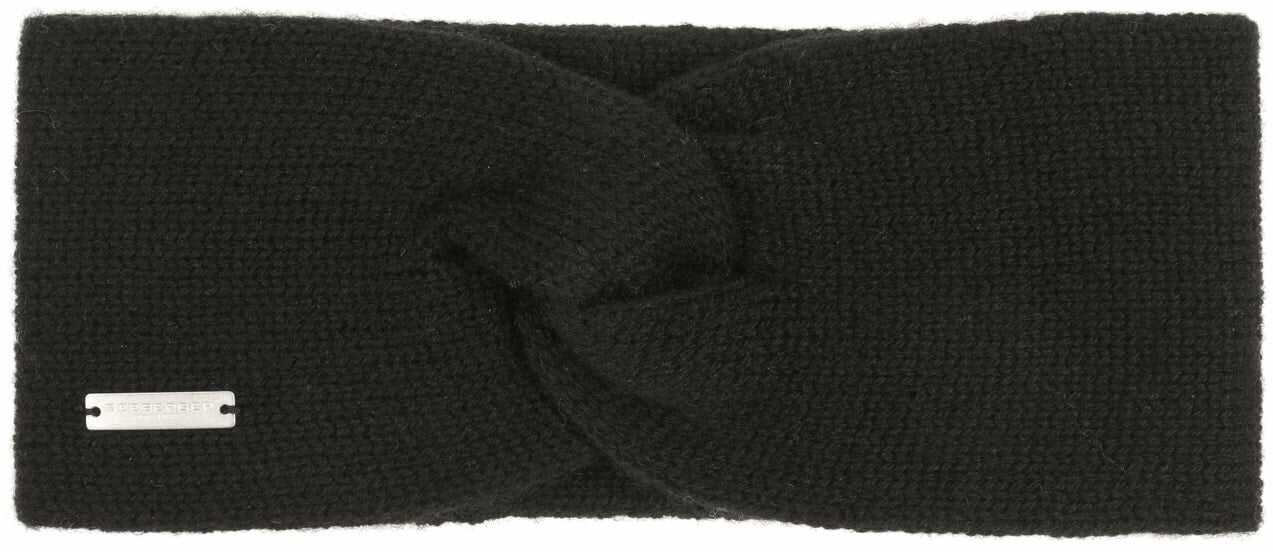 Opaska na Czoło Lasuna Kaszmir by Seeberger, czarny, One Size