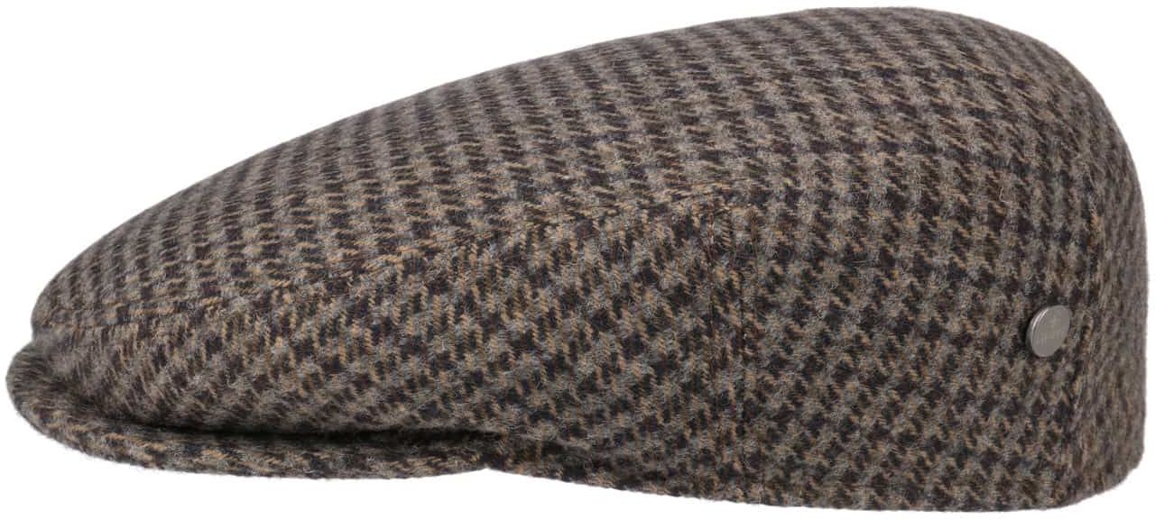 Płaski Kaszkiet Britain Pepitka by Lierys, brązowy, 59 cm