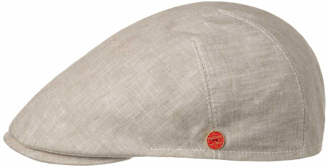 Płaski Kaszkiet Sidney Linen by Mayser, beżowy, 62 cm