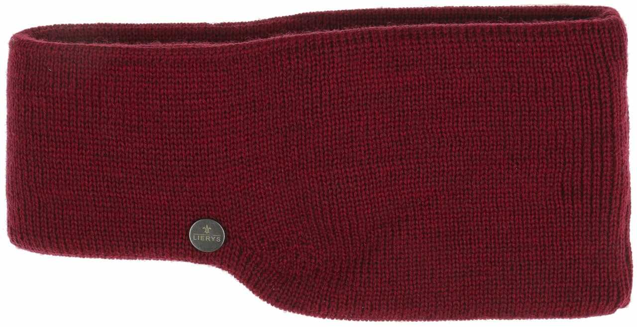 Opaska na Czoło Fine Merino by Lierys, bordowy, One Size