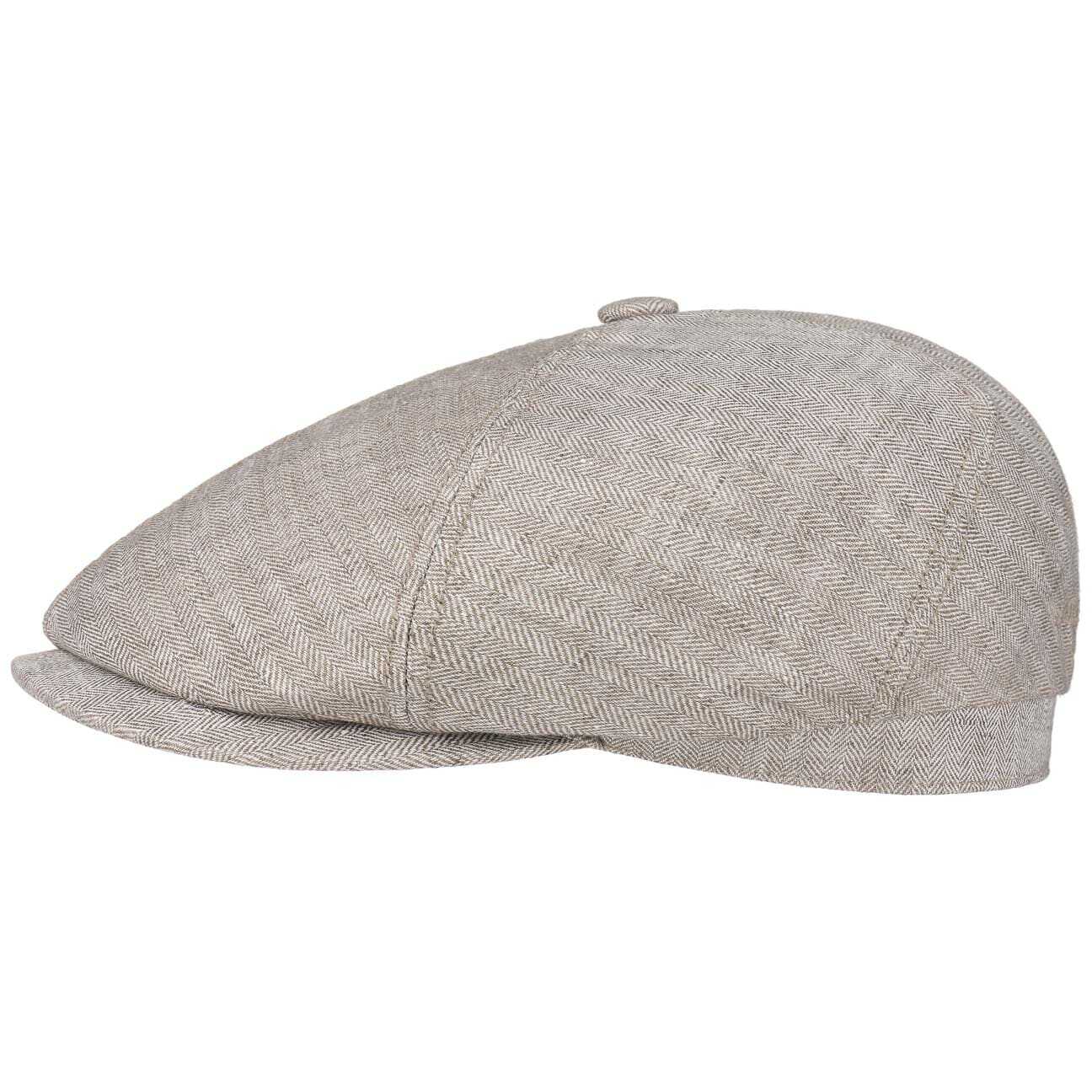 Kaszkiet Brooklin Len by Stetson, beżowy, S (54-55 cm)
