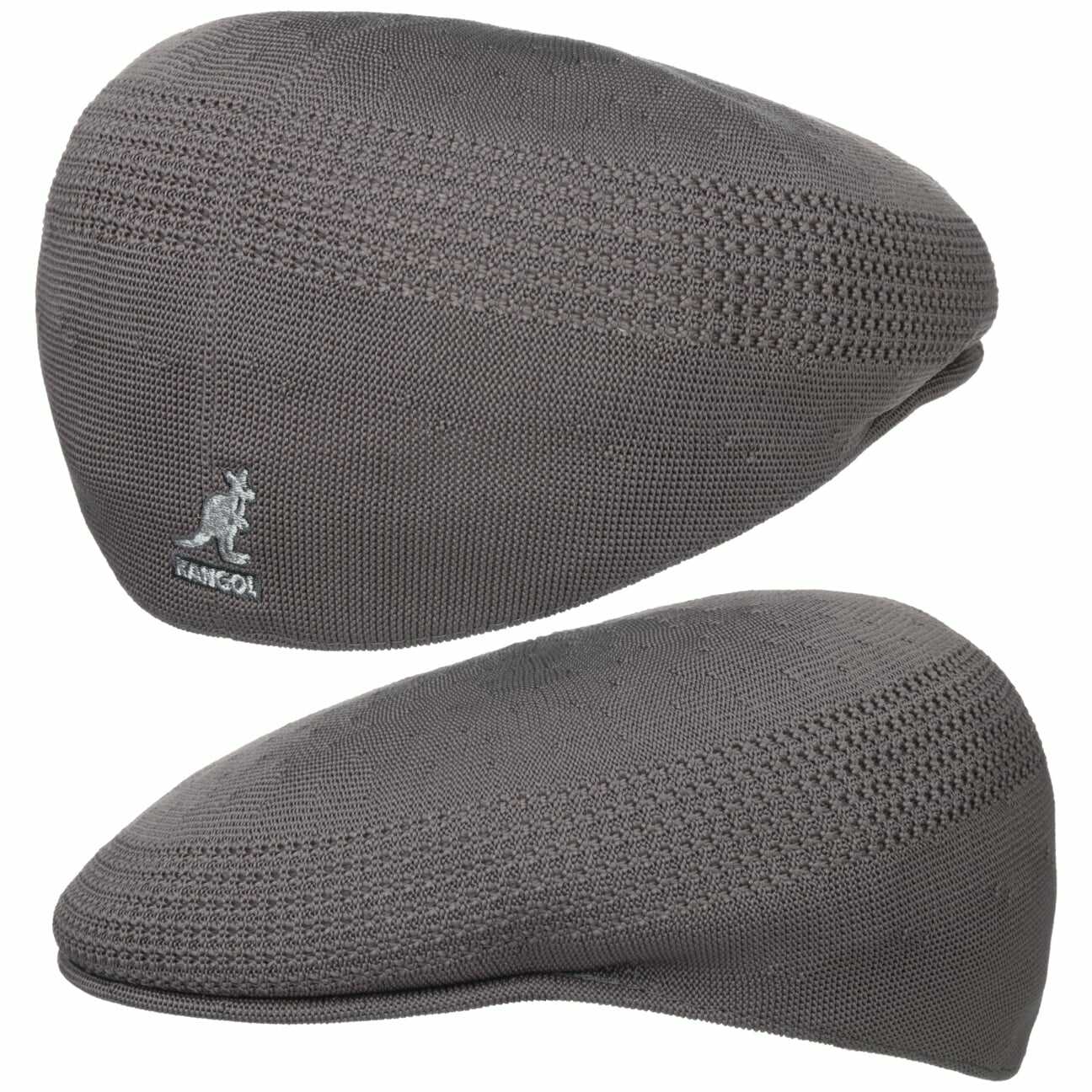 Płaski Kaszkiet 504 Tropic Ventair by Kangol, antracytowy, S (54-55 cm)