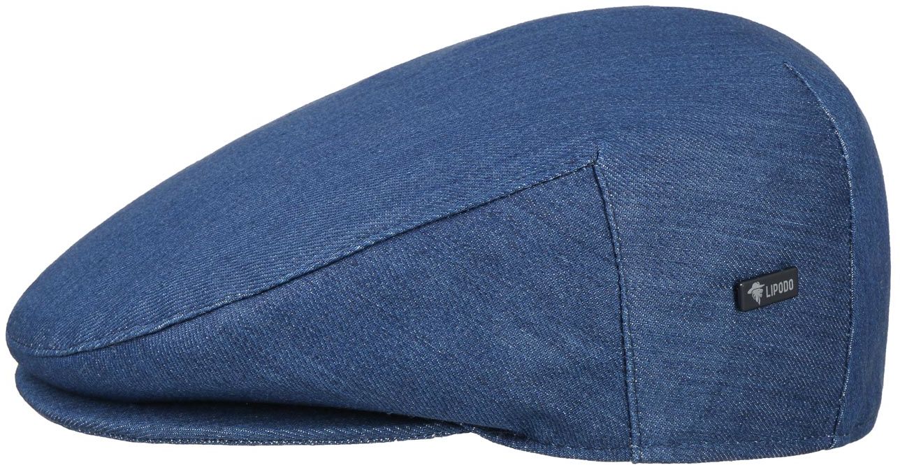 Płaski Kaszkiet Inglese Jeans by Lipodo, denim, 56 cm