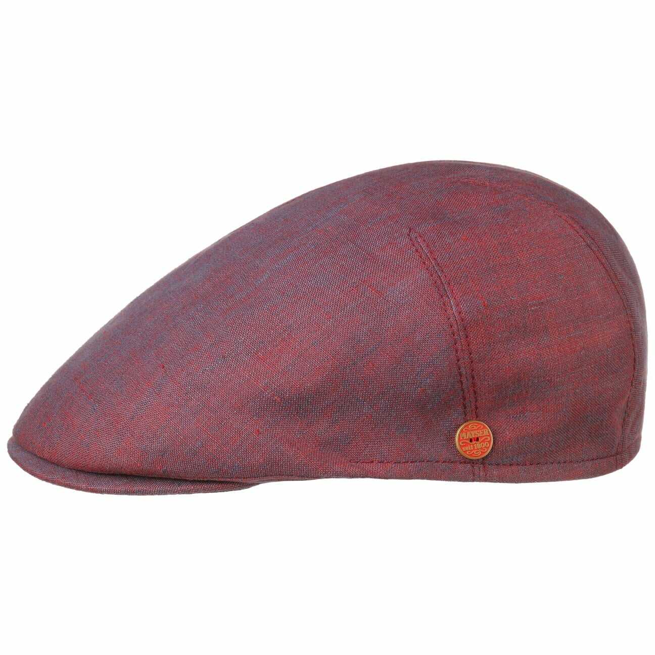 Kaszkiet Sidney Linen by Mayser, czerwony, 58 cm