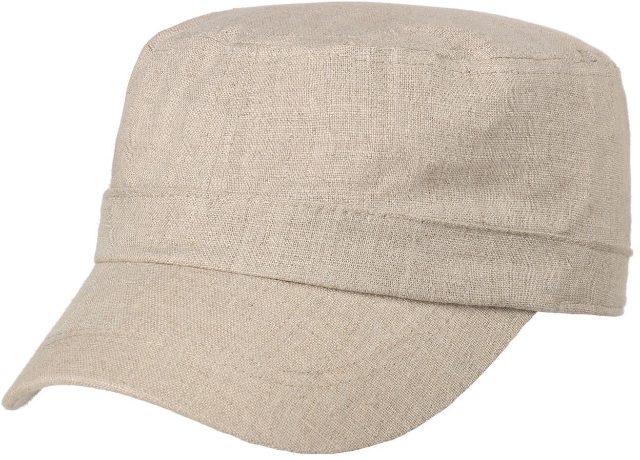 Czapka Len Army by Lipodo, beżowy, One Size