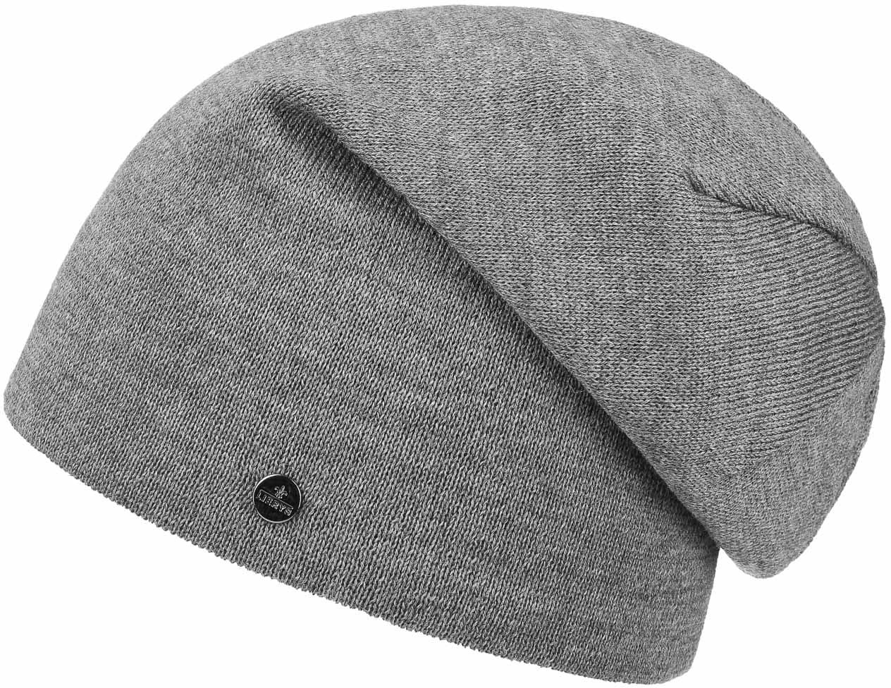 Czapka Beanie Fine Merino Long by Lierys, szary, One Size