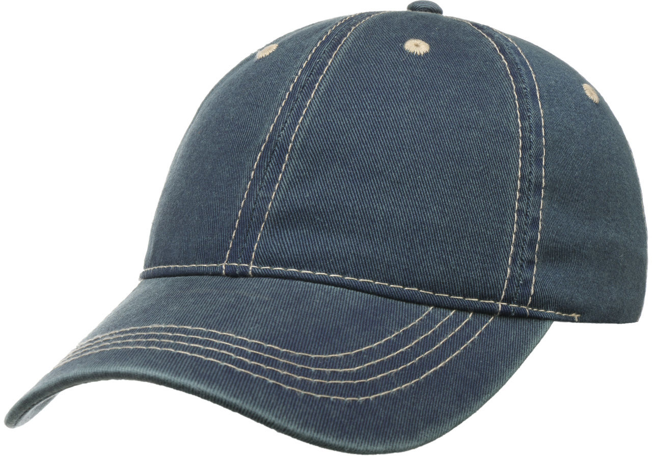 Czapka Bejsbolówka Washed Denim by Lipodo, niebieski, One Size