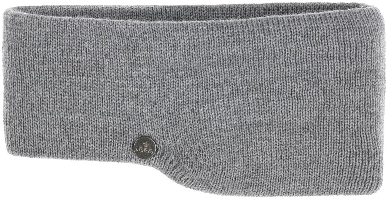 Opaska na Czoło Fine Merino by Lierys, szary, One Size