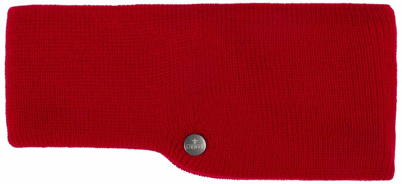 Opaska na Czoło Fine Merino by Lierys, czerwony, One Size