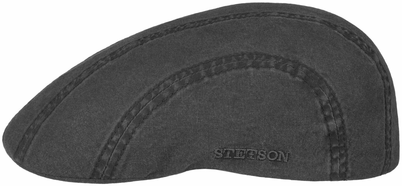 Płaski Kaszkiet Madison Delave by Stetson, czarny, M (56-57 cm)