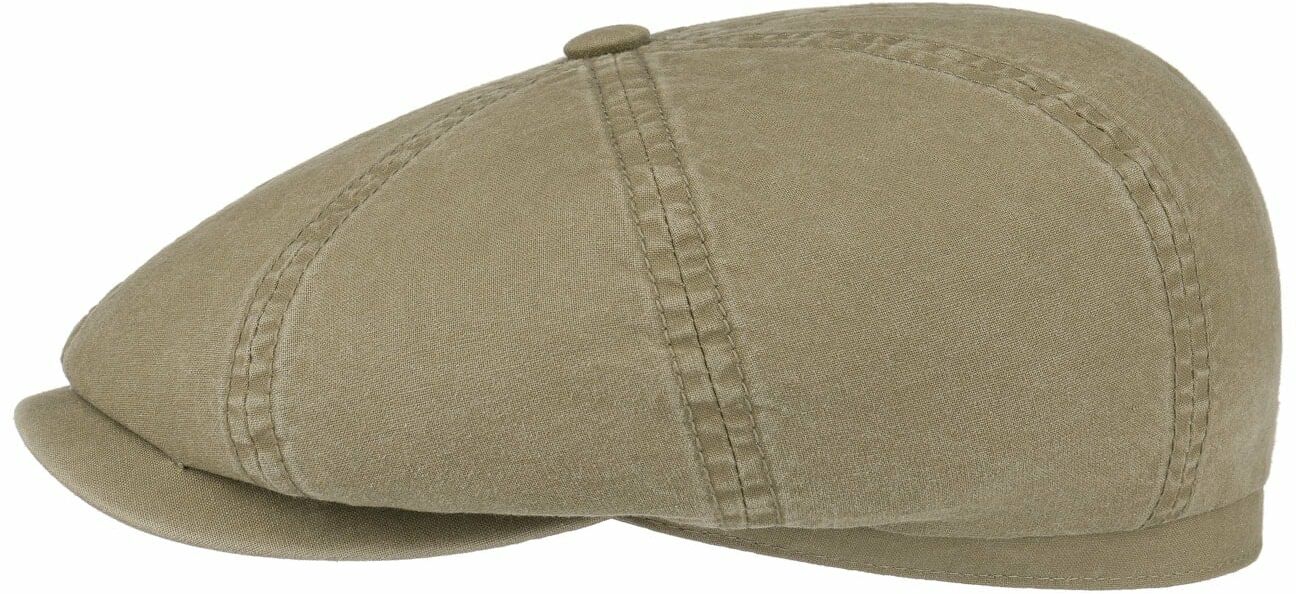 Płaski Kaszkiet Hatteras Bawełna by Stetson, oliwkowy, M (56-57 cm)