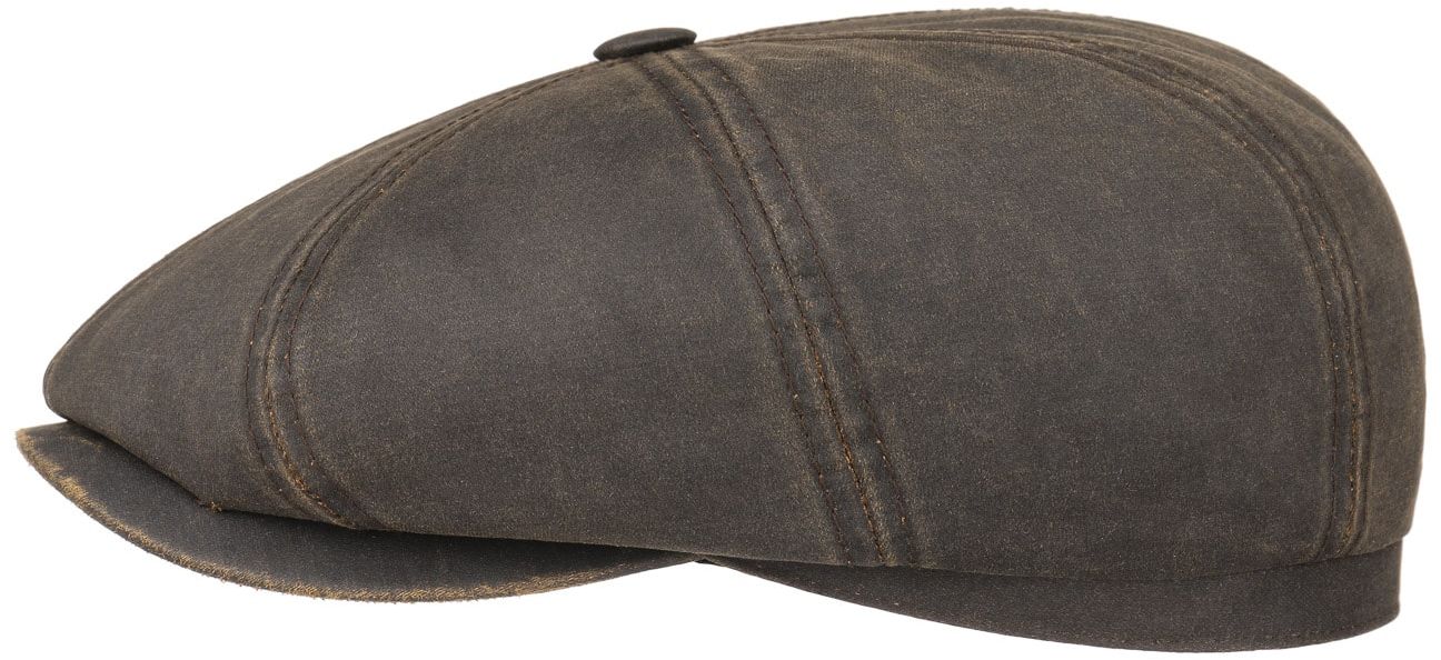 Płaski Kaszkiet Hatteras Old Cotton by Stetson, brązowy, XL (60-61 cm)