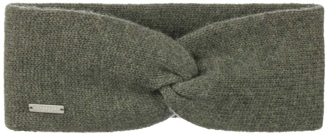 Opaska na Czoło Lasuna Kaszmir by Seeberger, oliwkowy, One Size