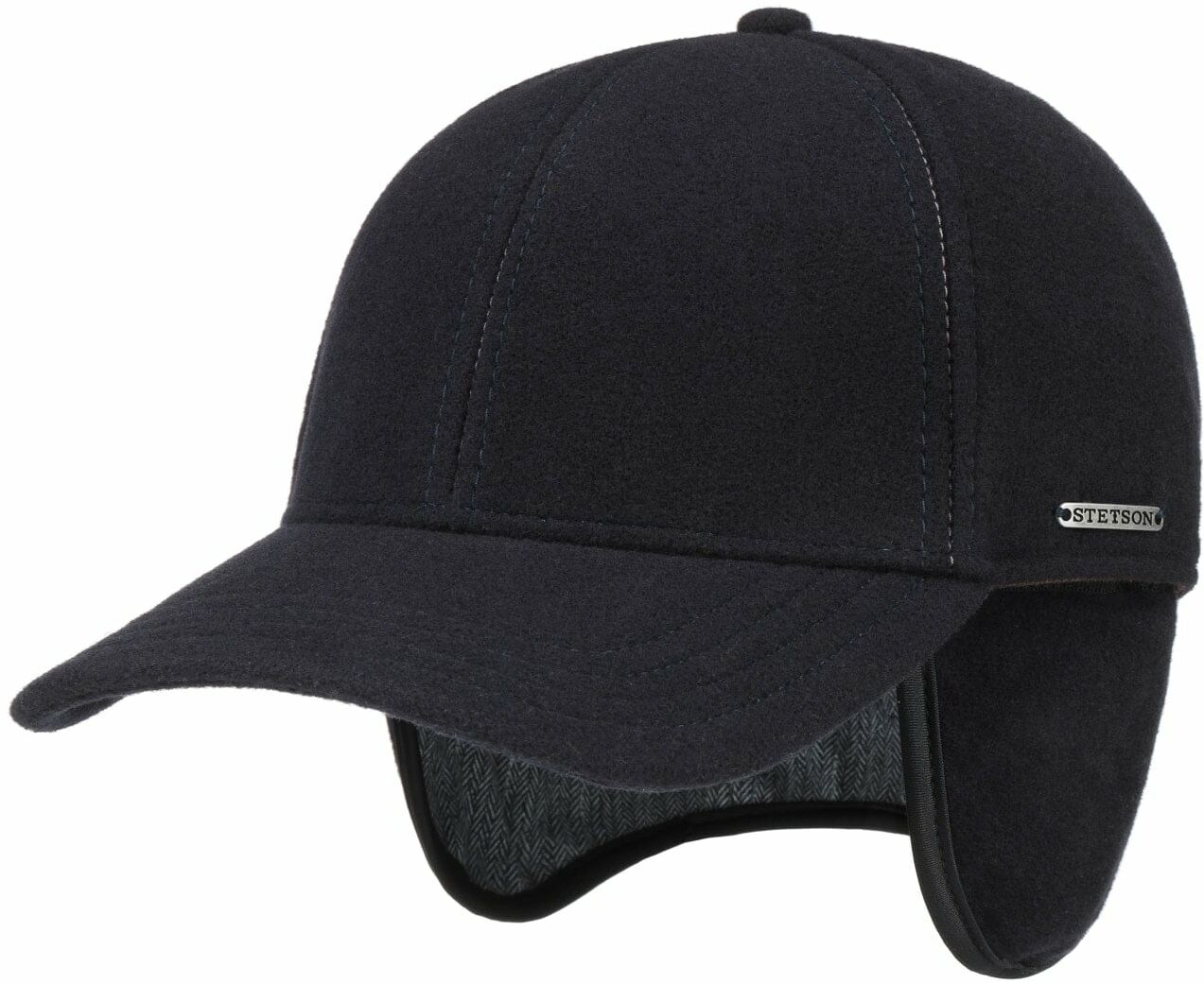 Czapka Vaby z Nausznikami by Stetson, ciemnoniebieski, XL (60-61 cm)