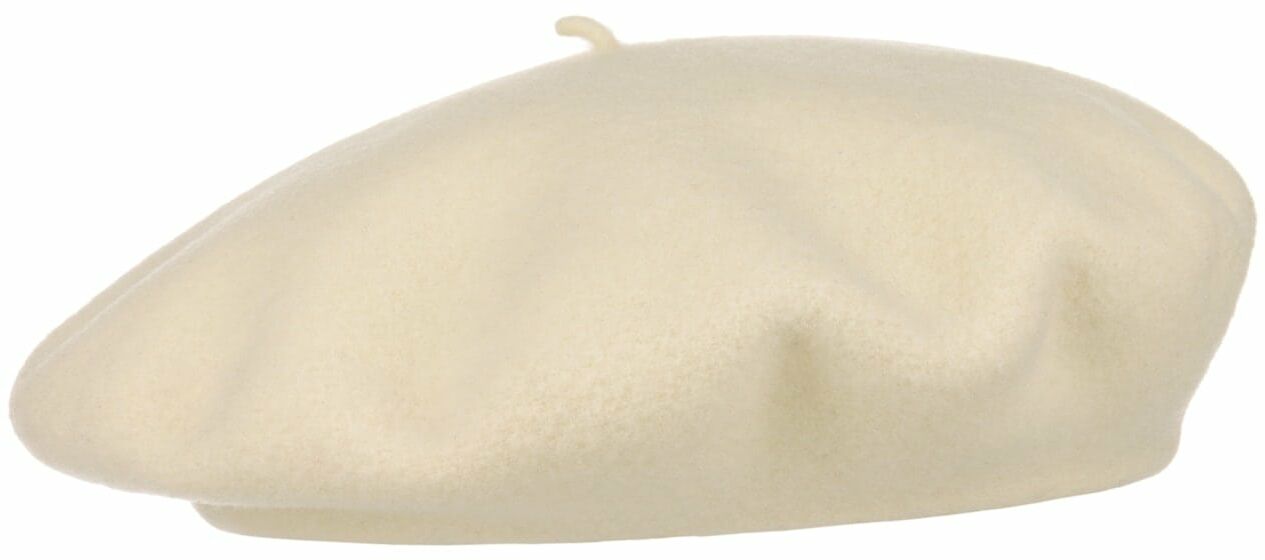 Czapka Baskijska z Kaszmirem by Barascon, kremowobiały, One Size
