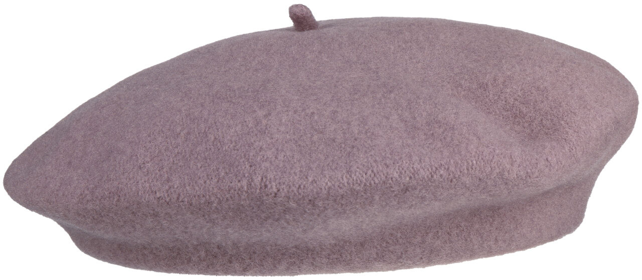 Czapka Baskijska z Kaszmirem by Barascon, brudny róż, One Size