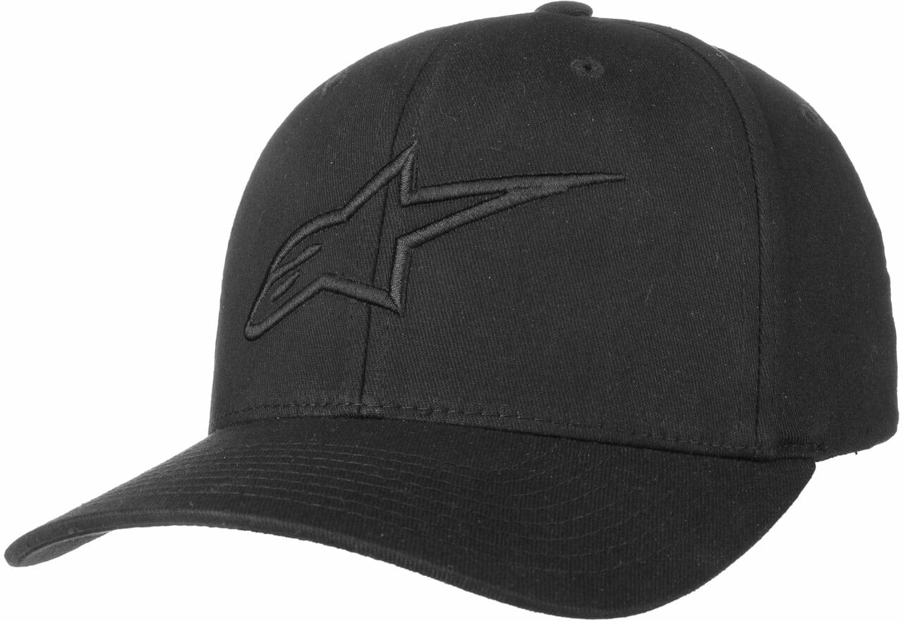Czapka Ageless Curved Flexfit by alpinestars, czarno-czarny, S/M (54-57 cm)