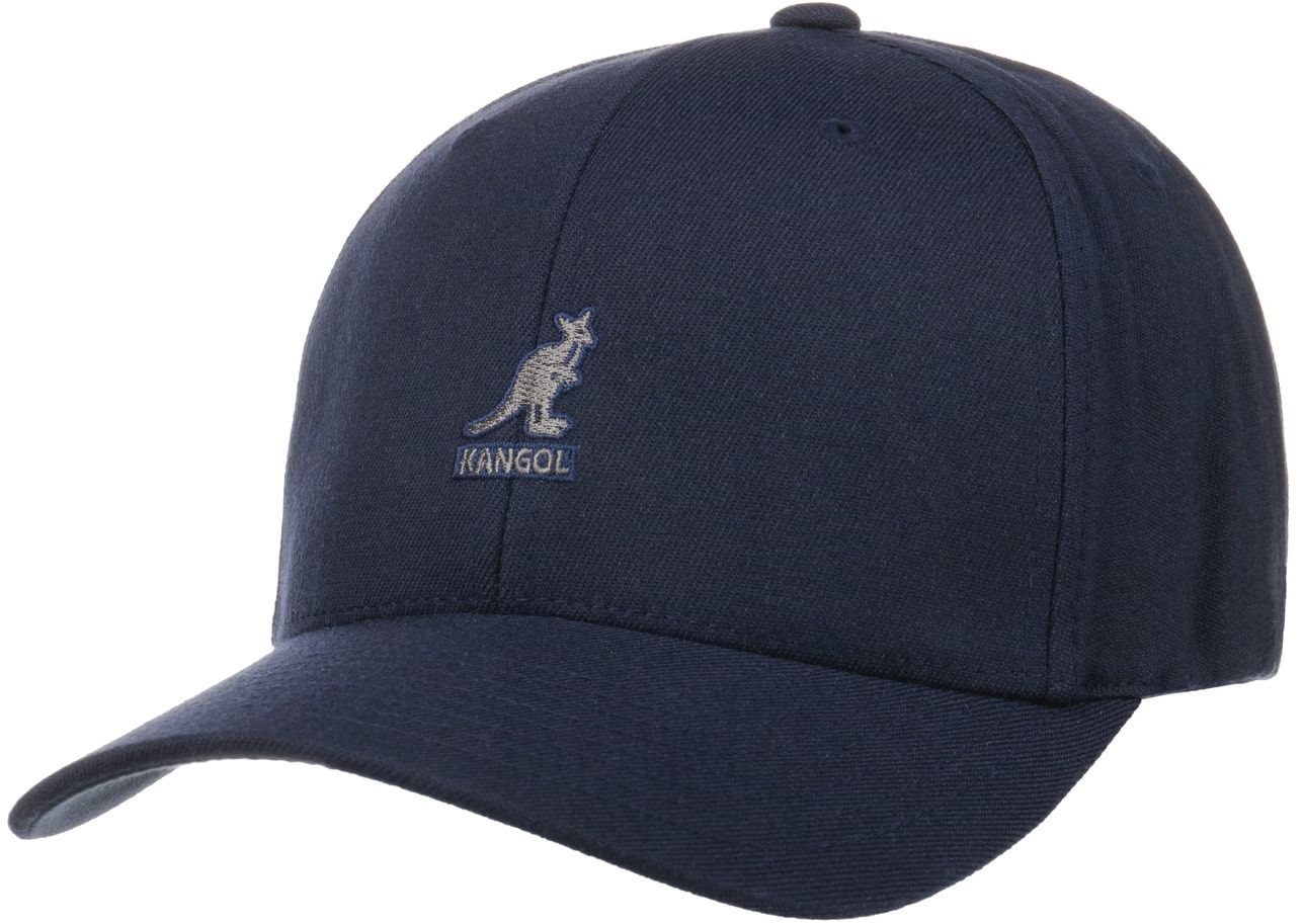 Czapka Wool Flexfit by Kangol, niebieski, S/M (54-57 cm)
