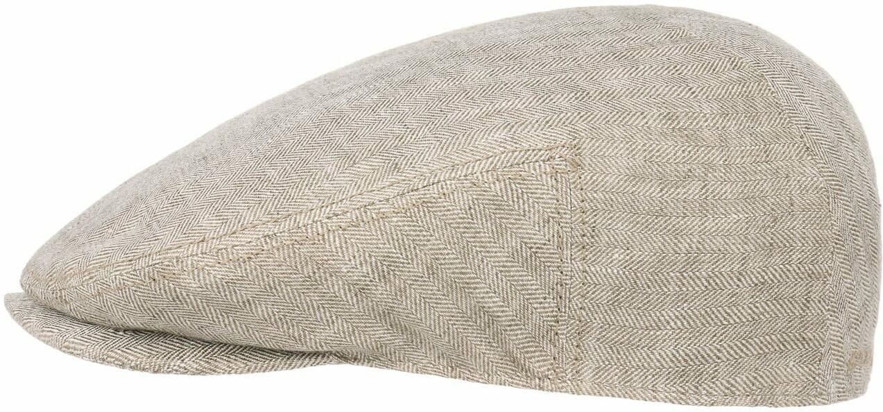 Płaski Kaszkiet Woodfield Linen by Stetson, jasnobeżowy, 55 cm